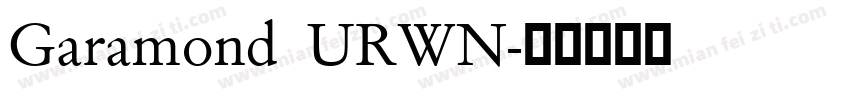 Garamond URWN字体转换